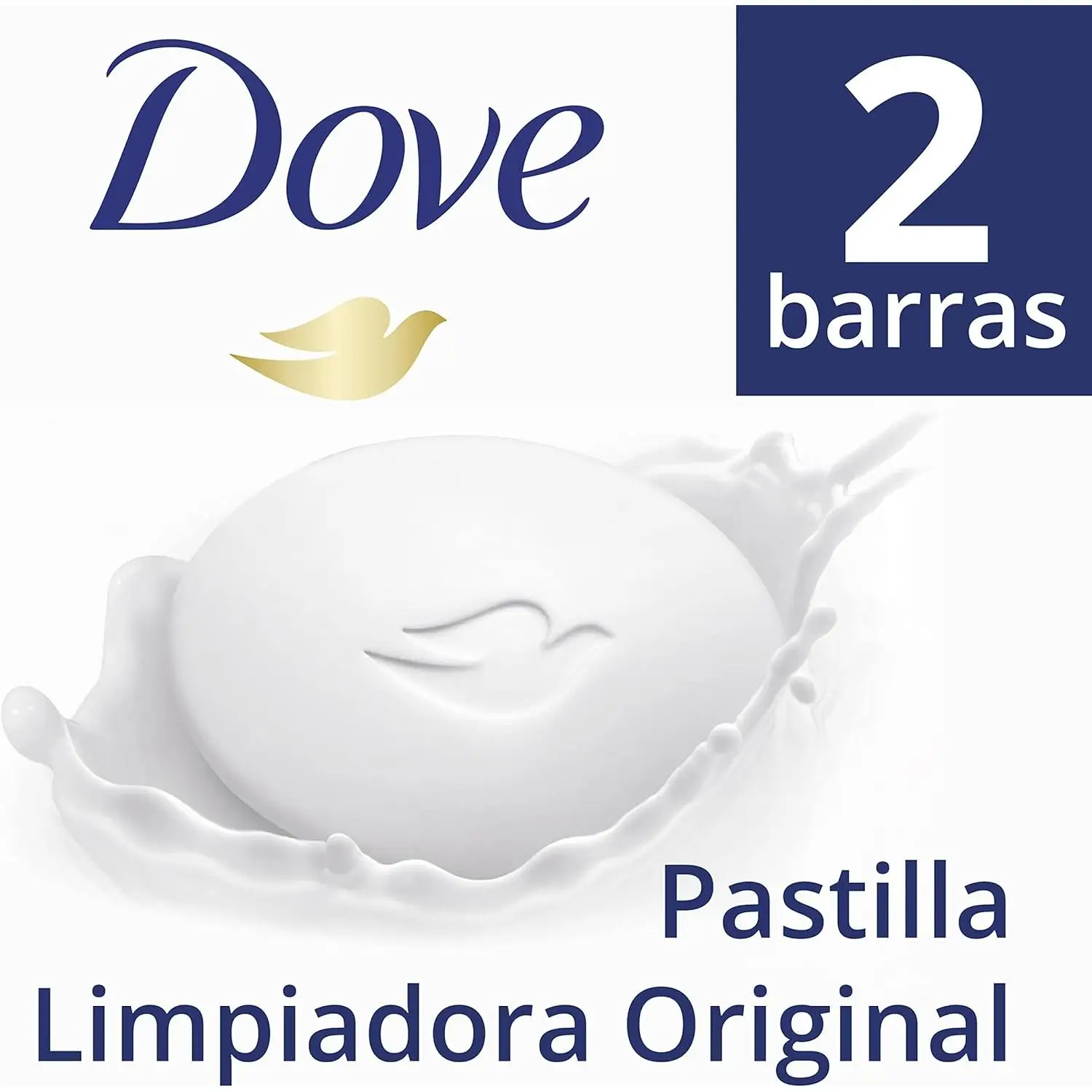 Dove Jabón en Pastilla  6pack Limpiadora para Manos y Cara 2en1 con 1/4 de Crema Hidratante - Pack de 2 x 90g total 6pack