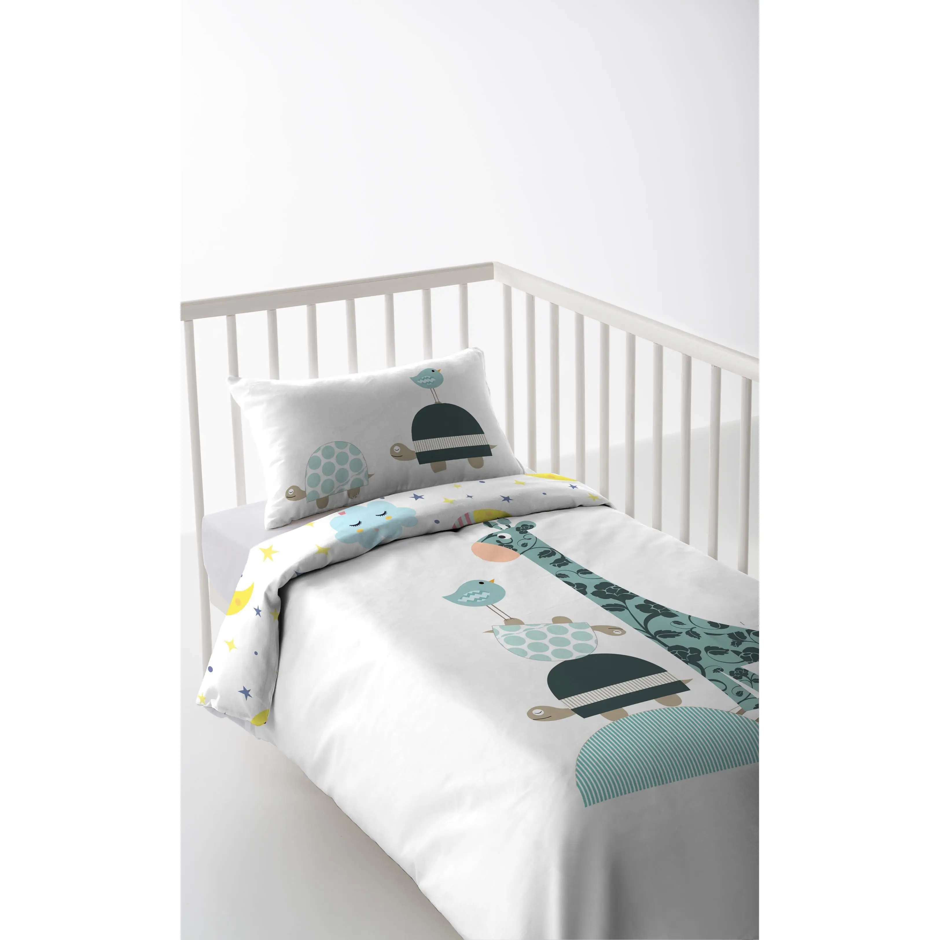 FUNDA NORDICA REVERSIBLE CUNA/MAXICUNA INFANTIL BEBÉ 100% ALGODÓN PABLO COOL KIDS FABRICADO EN ESPAÑA