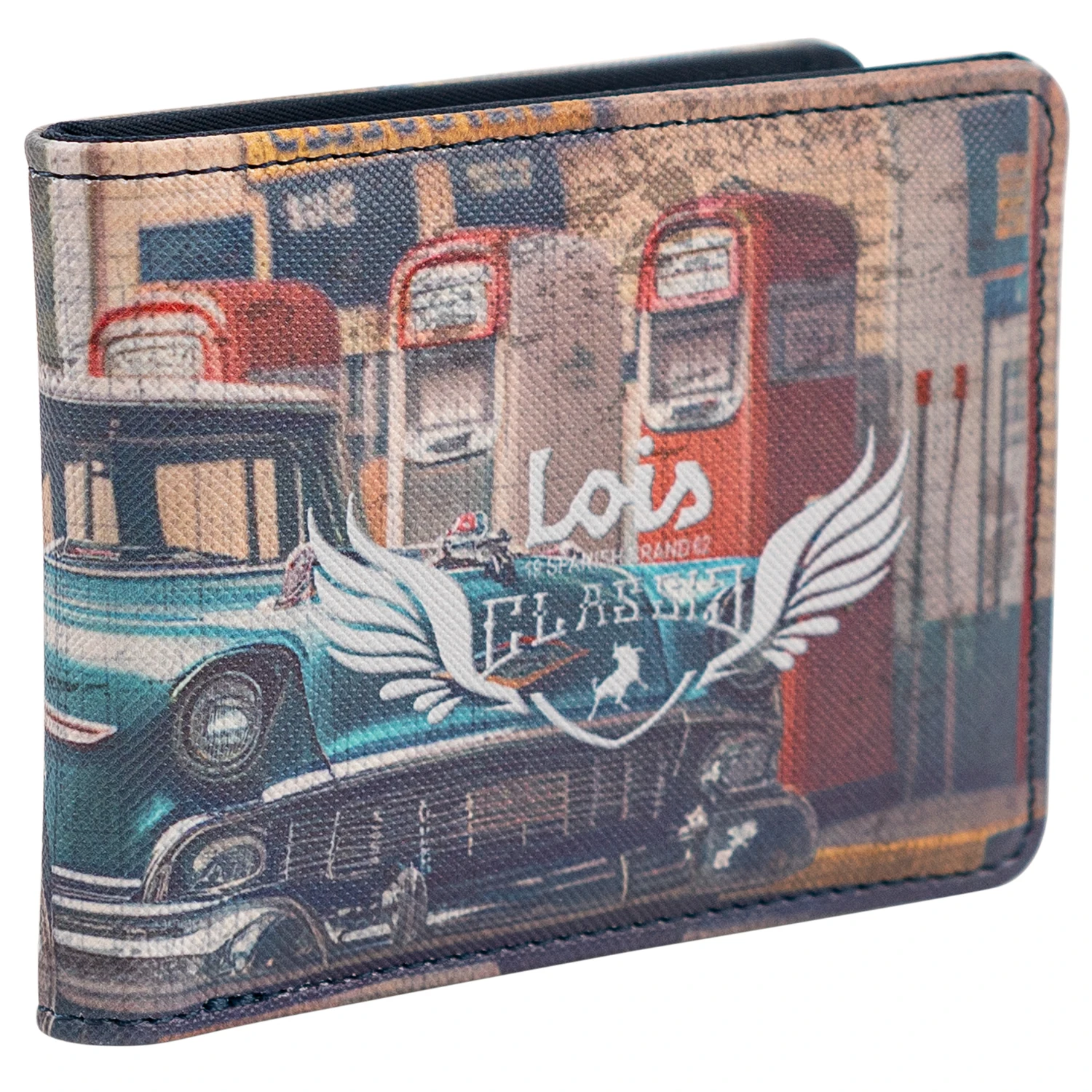 Lois Cartera Juvenil [Color] De Polipiel Resistente Para Chico Deporte Casual Con Bolsillo Monedero Cremallera Ideal Para Adolescente Y Jovenes