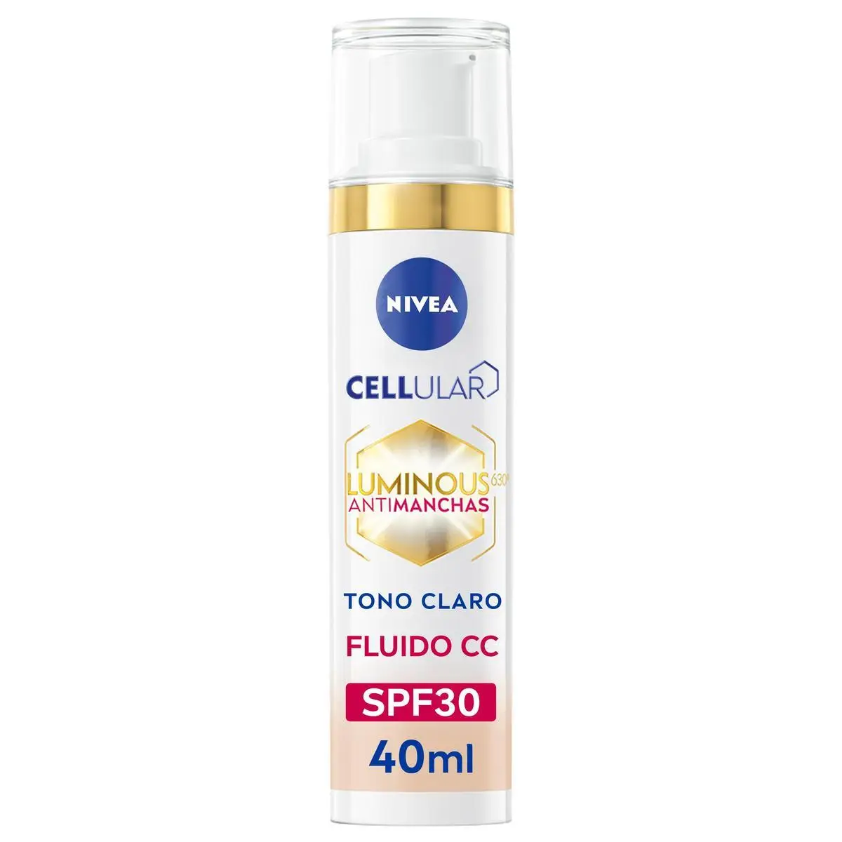 NIVEA LUMINOUS630 Antimanchas Fluido CC con Color FP30 Tono Claro 40ml