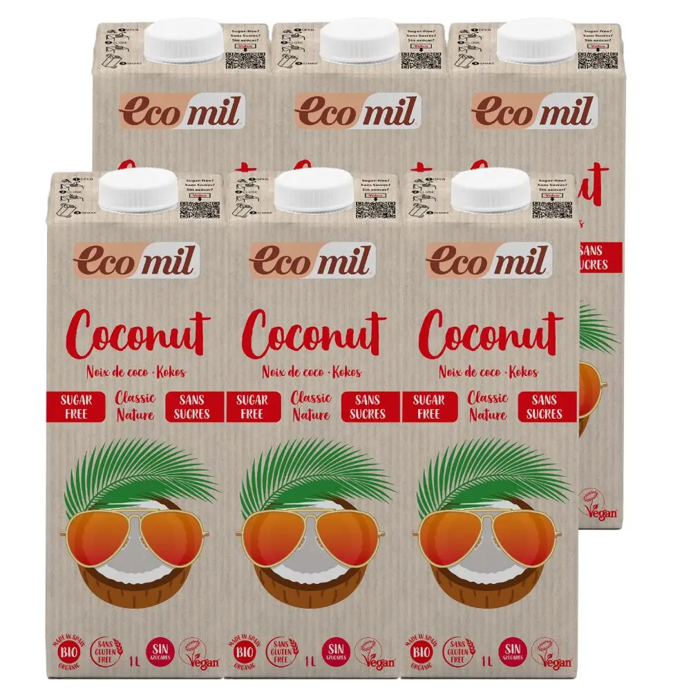 Pack 6x EcoMil Coco Classic Nature Bio 1 L