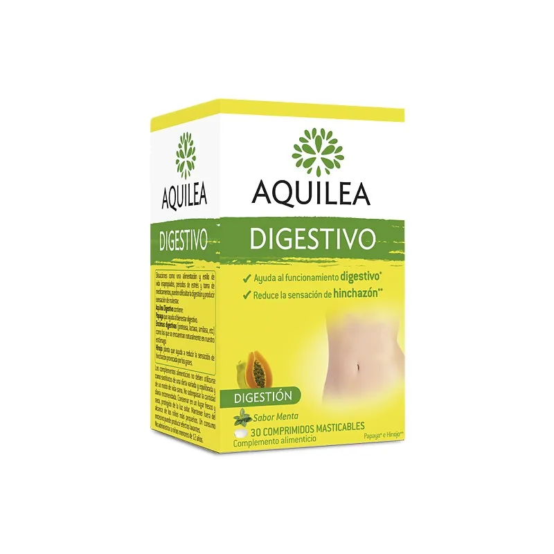 AQUILEA DIGESTIVO 30 COMPRIMIDOS MASTICABLES MENTA