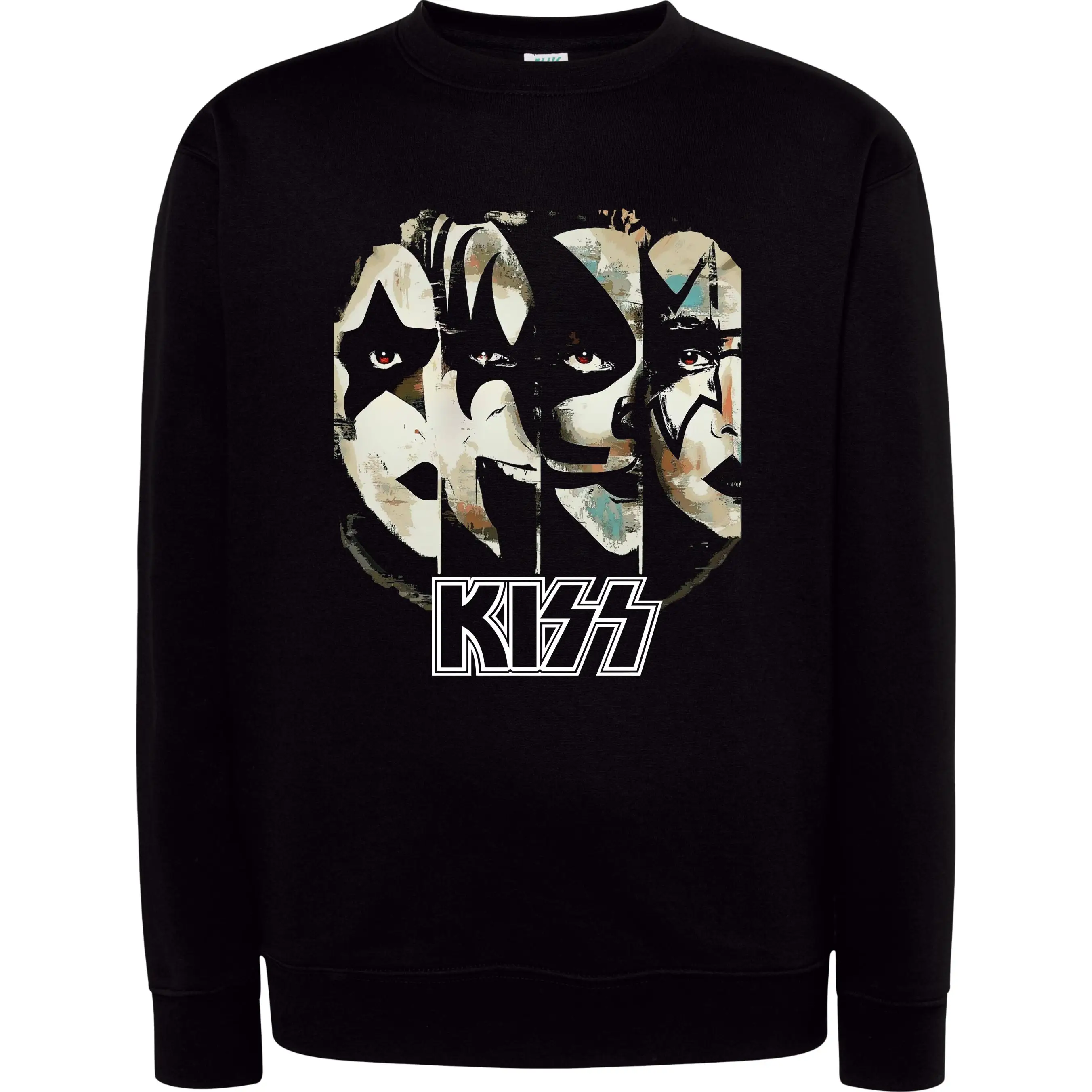Round Neck Sweatshirt, Kiss, Cotton and Polyester, 290 Grms/M2 - European Size of Children and Adults and Large Sizes