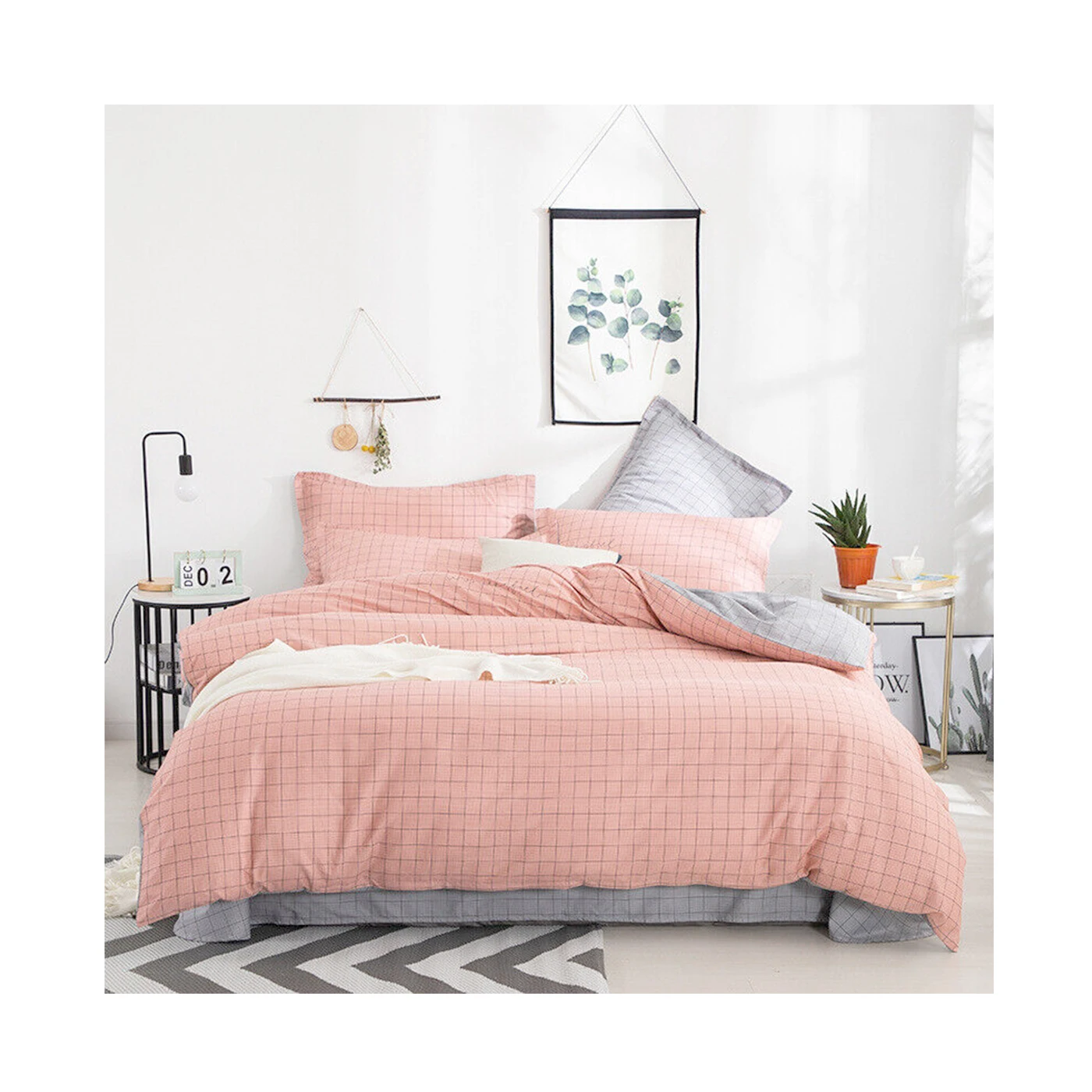 Juego Funda Nórdica Aleatorio 100%Poliester, Modelo Aleatorio. Ropa de Cama de 3 Piezas 1 Bajera, 1 Funda Nórdica y 1 Funda de Almohada.  Juego Nordico Aleatorio