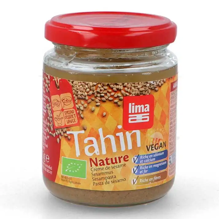 Tahin Natural S/Sal 225Grs. Lima - Deliciosa Pasta de Sésamo - Ideal para Desayunos y Meriendas