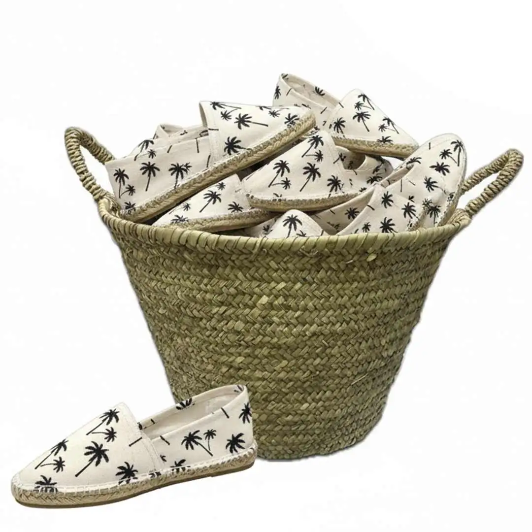 Alpargatas boda Esparto (Pack 36/48 pares) (Regalo Capazo + Bolsas Celofán + Tarjetas + Cintas) mundiBODA Mod 35019