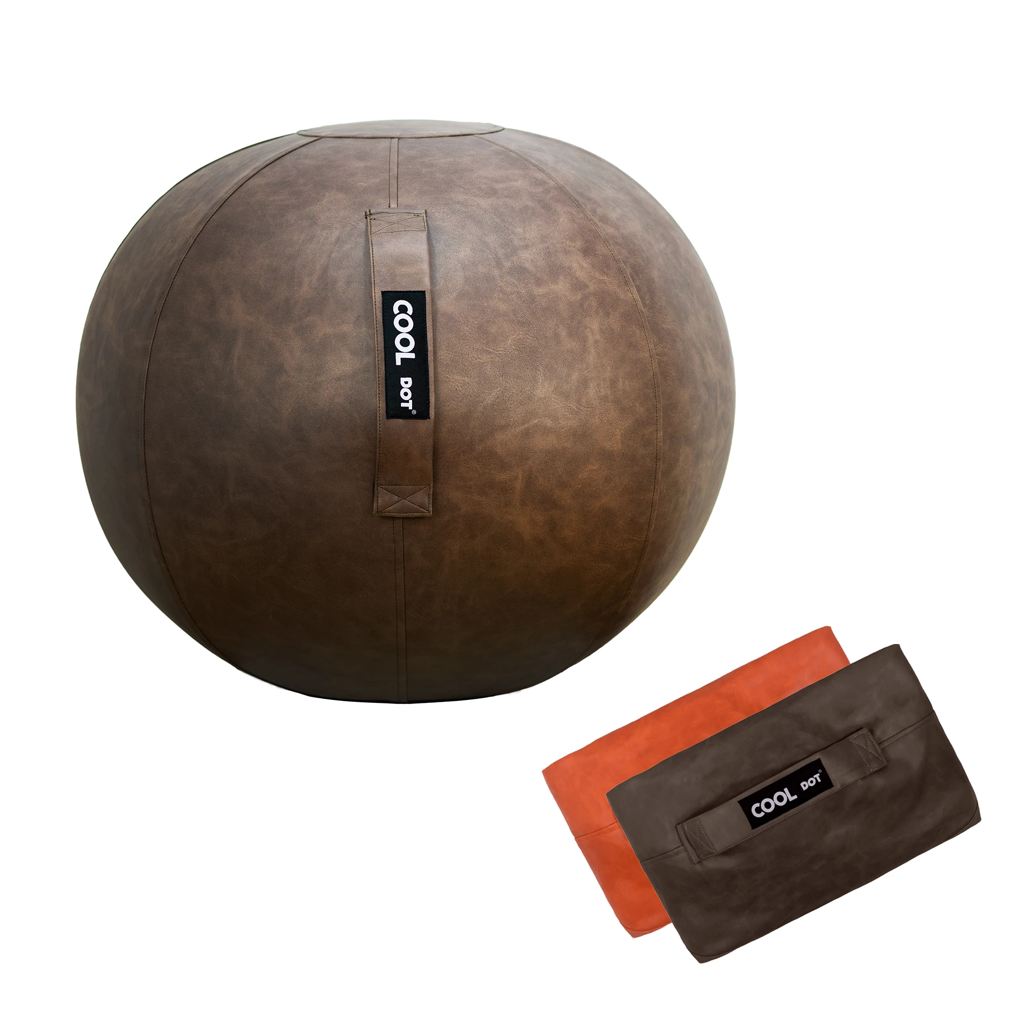 Cooldot cover for pilates ball and yoga ball premium horn cover for sports fitness fitball pregnancy office or home seat - various colors and sizes