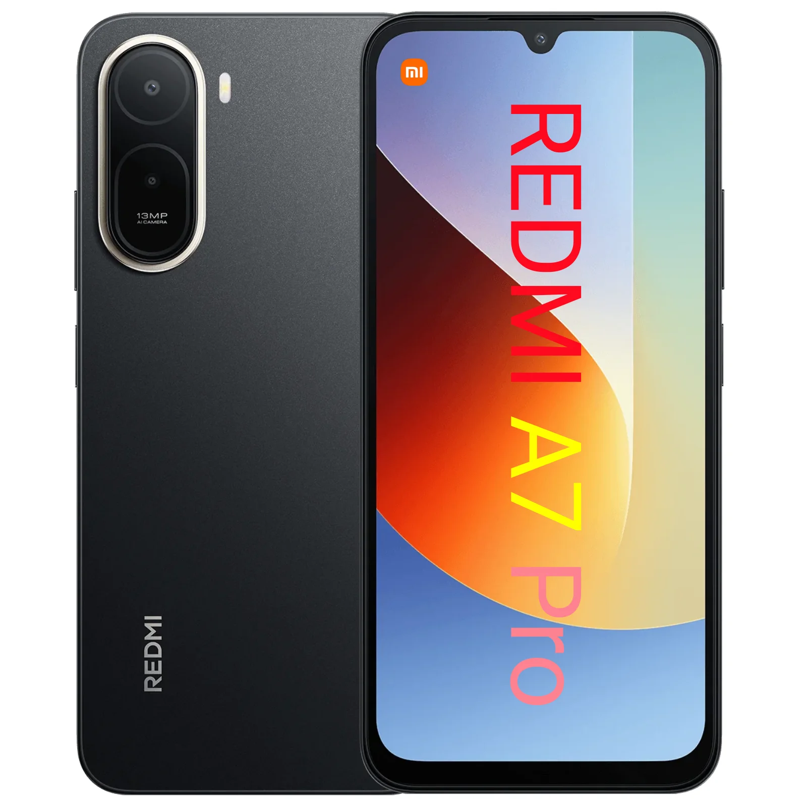 Xiaomi Redmi A7 Pro Smartphone 4+64/128GB, Negro, Pantalla 6,9" 120 Hz, 6000 mAh, cámara dual 13+8 MP, T7250, HyperOS 3