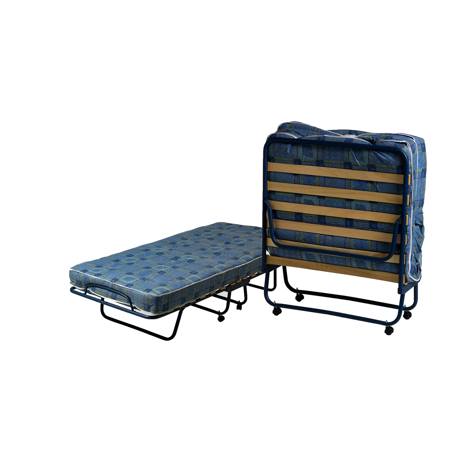 Sueña y Descansa Cama Auxiliar Plegatín de 90 x 190 cm con ruedas y funda, practico y fácil manejo