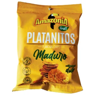 Platanitos Dulces Amazonia x 75g- Snack de plátano dulce.