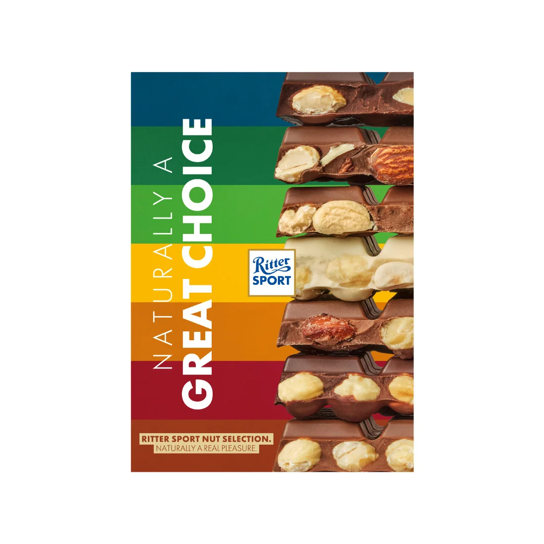 Ritter Sport, praline filled Chocolate, 100g