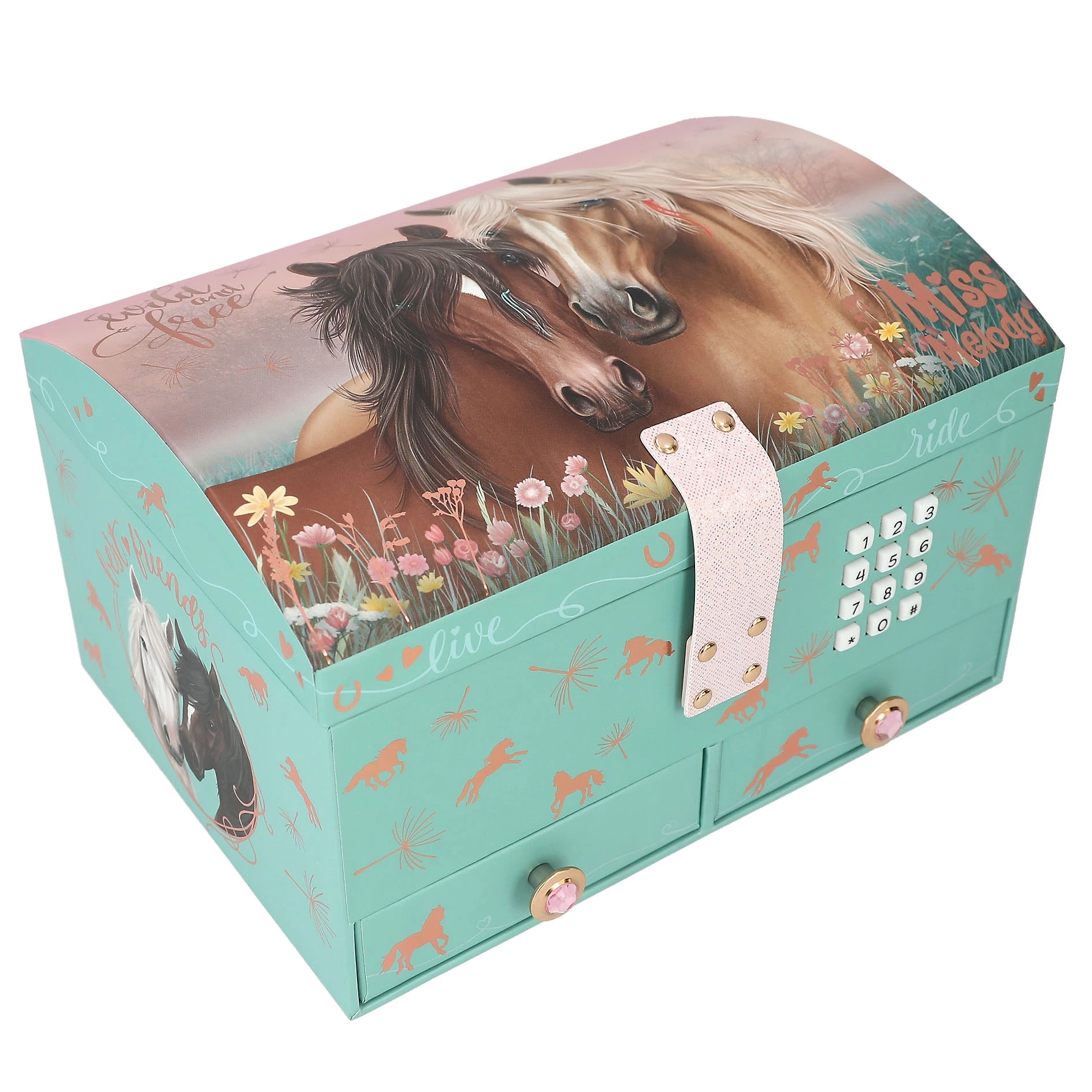 TOP MODEL - JOYERO GRANDE CON CÓDIGO Y SONIDO MISS MELODY, 0013612, TIENDA CON LICENCIA OFICIAL, CABALLO, ENVÍO URGENTE PENÍNSULA 24-48 HORAS