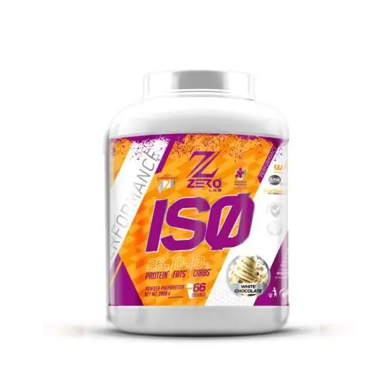ISO PROTEIN - Proteína ISO 1kg-2kg Zerolab - AISLADO de proteína de suero de leche WHEYCO®. La mejor calidad para la recuperación muscular. Bajo en grasas, sin azucares añadidos.