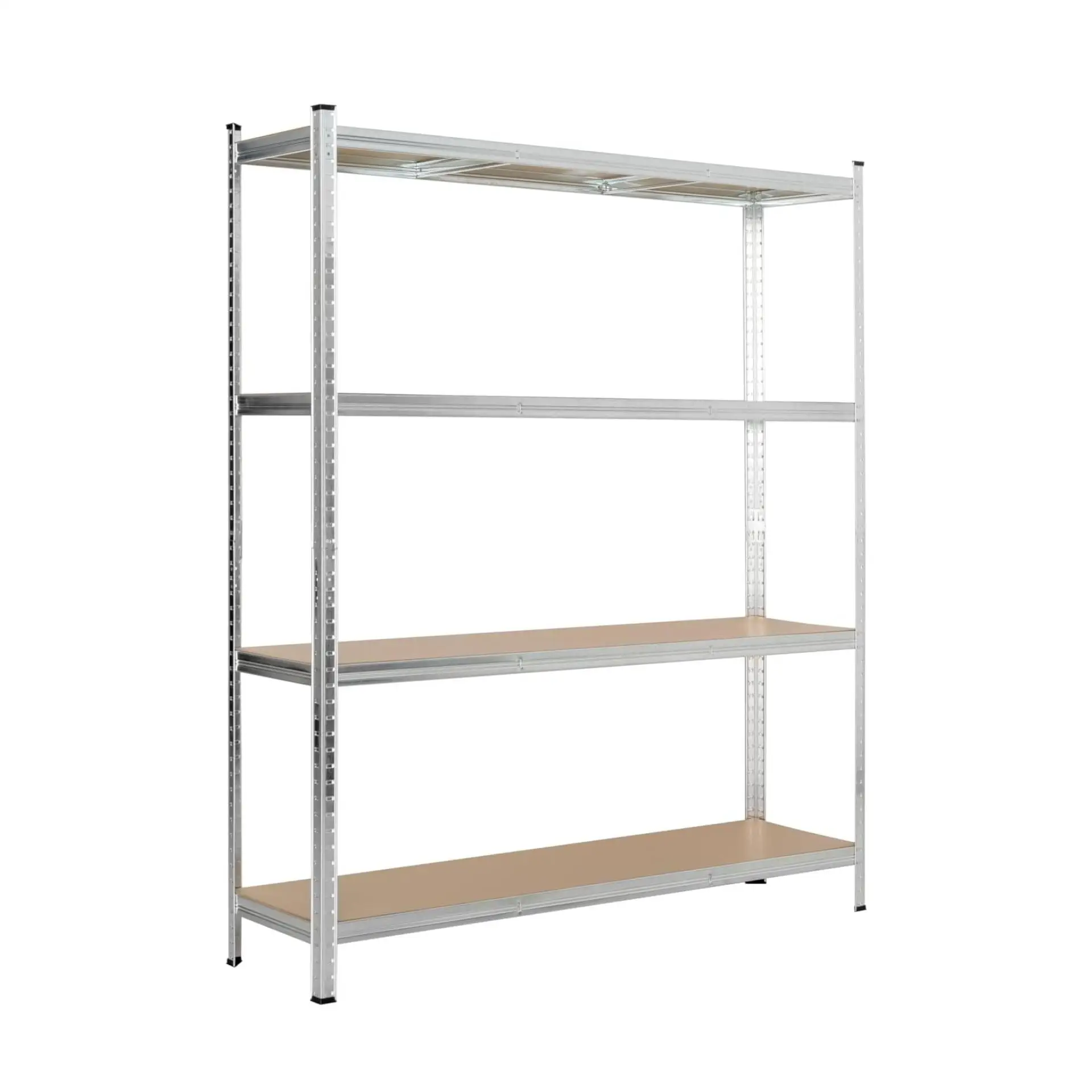 ORION91oficial® - Estantería Metálica Galvanizada | Modular | Almacenaje | 180x150x40cm | Acero y MDF | Antihumedad | Hogar | Trastero | Almacen | Garaje | 4 Baldas Ajustables | Cargas Pesadas 1750Kg