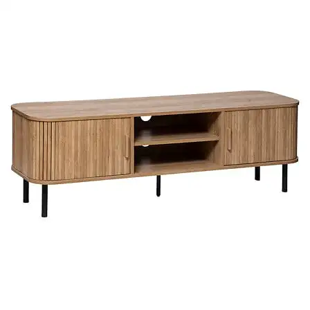 Factory Cuadros Mueble TV Dos Puertas Montreal Blanco 140x40x46 Cm