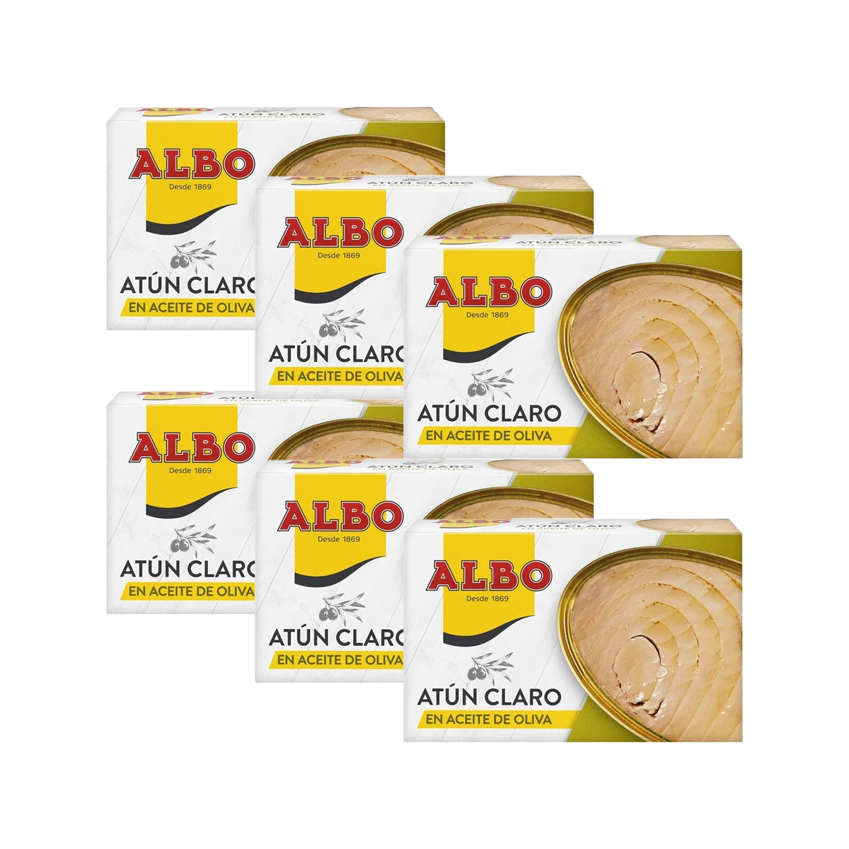 Atún claro en aceite de oliva lata 82 g neto escurrido - Pack 6 latas