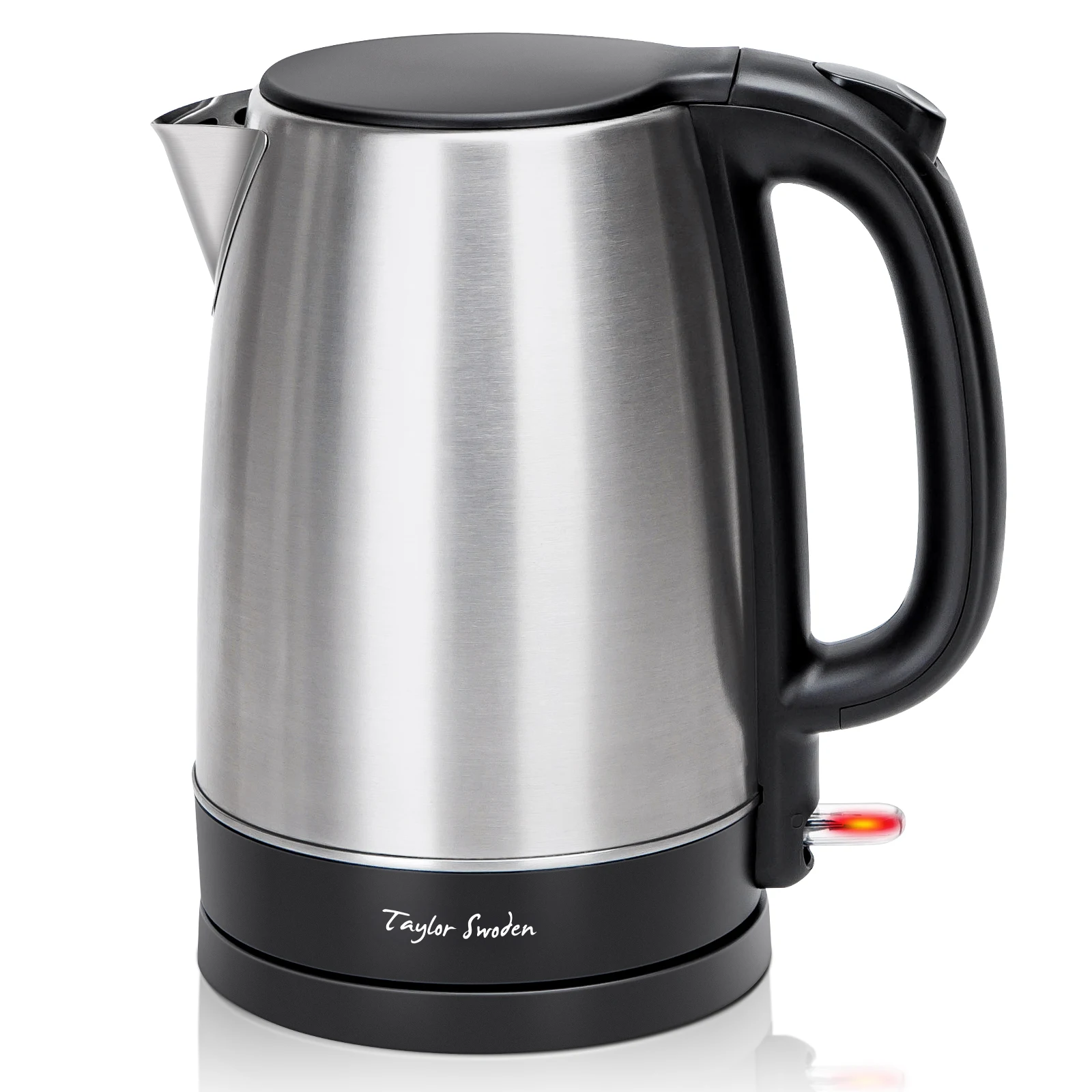 Taylor Swoden electric kettle-stainless steel, fast boiling, protection against dry boiling and automatic shutdown, Base 360 °(1.7L, 2200W), Milo X