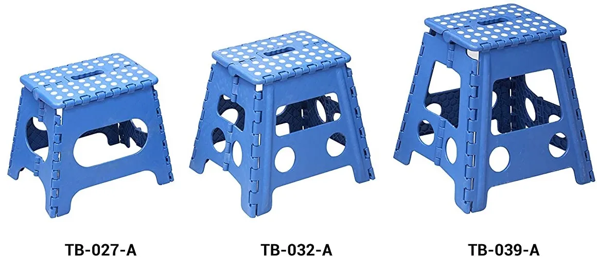 Arregui 27 cm 32 cm 39 cm Multi-purpose Folding Stool for Children with Handle for Carrying, Models: TB-027-A TB-032-A TB-039-A