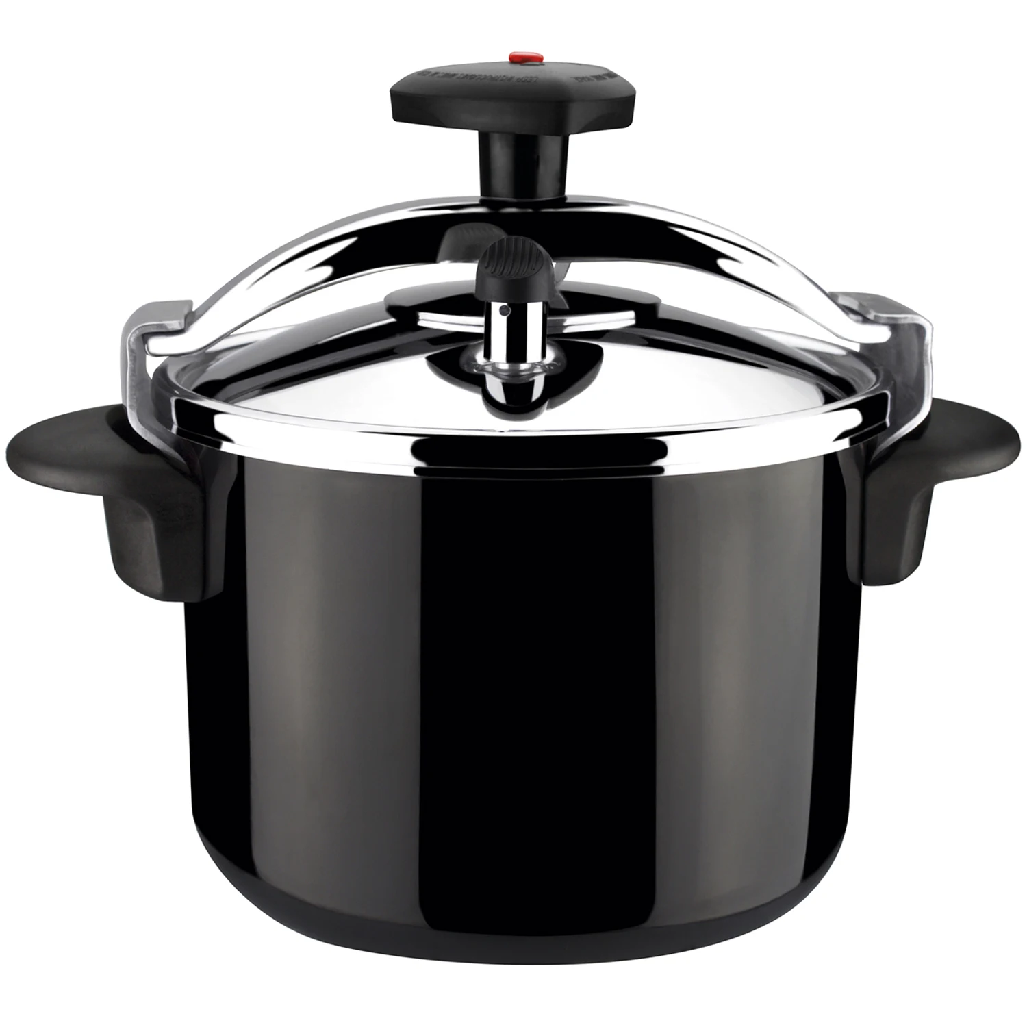Magefesa Castell - Olla Express Tradicional Negra de Acero Inoxidable 18/10, Todas las Cocinas,