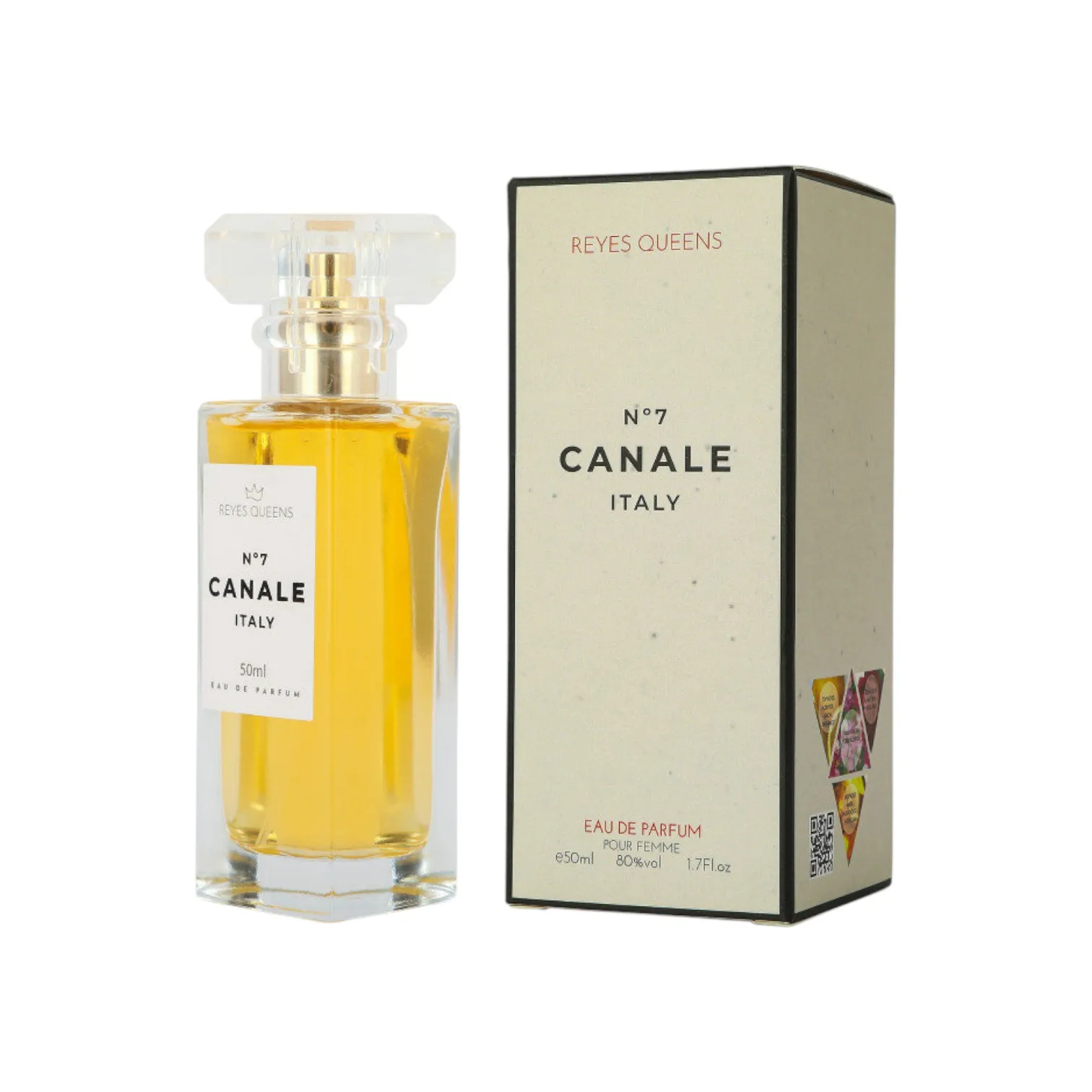 Reyes Queens – Nº7 Canale Italy 50ml 50 ml – Perfume Unisex – Aroma Intenso y de Larga Duración