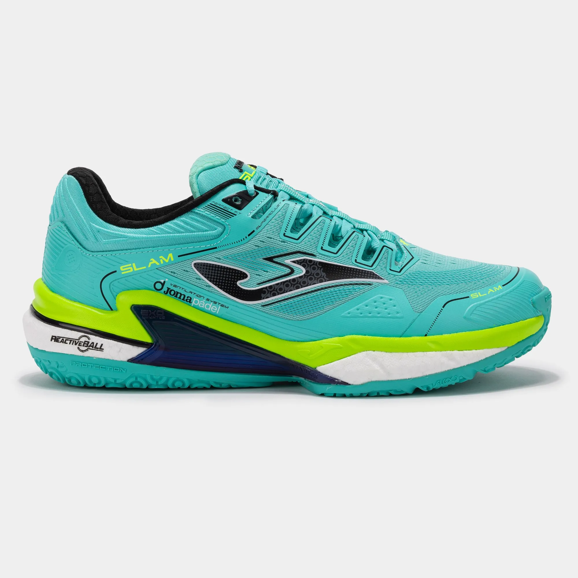 Zapatilla Pádel Hombre Joma Slam 2427 Turquesa Confortable