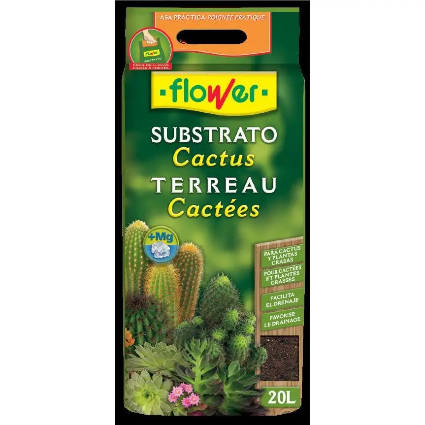 Sustrato Flower Tierra Profesional para Cactus