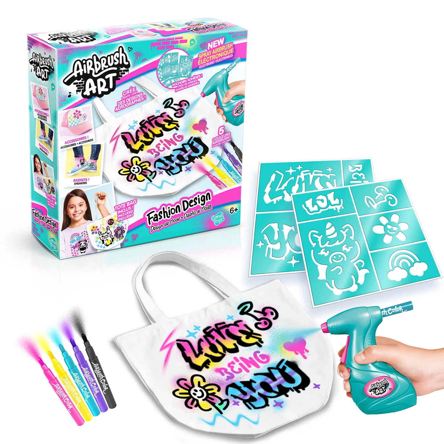 Canal Toys - Airbrush Art - Diseño de Moda - Fashion Design - AIR016