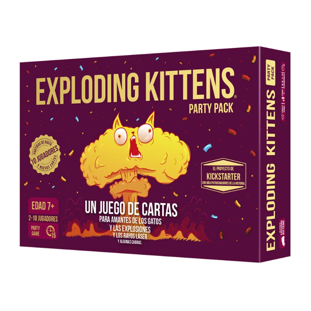 JUEGO DE MESA EXPLODING KITTENS PARTY PACK - Nuevo a estrenar - Asmodee - Juego de Tablero
