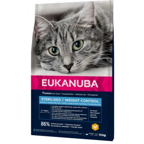 Eukanuba Adult Sterilised / Weight Control Gato 10 Kg