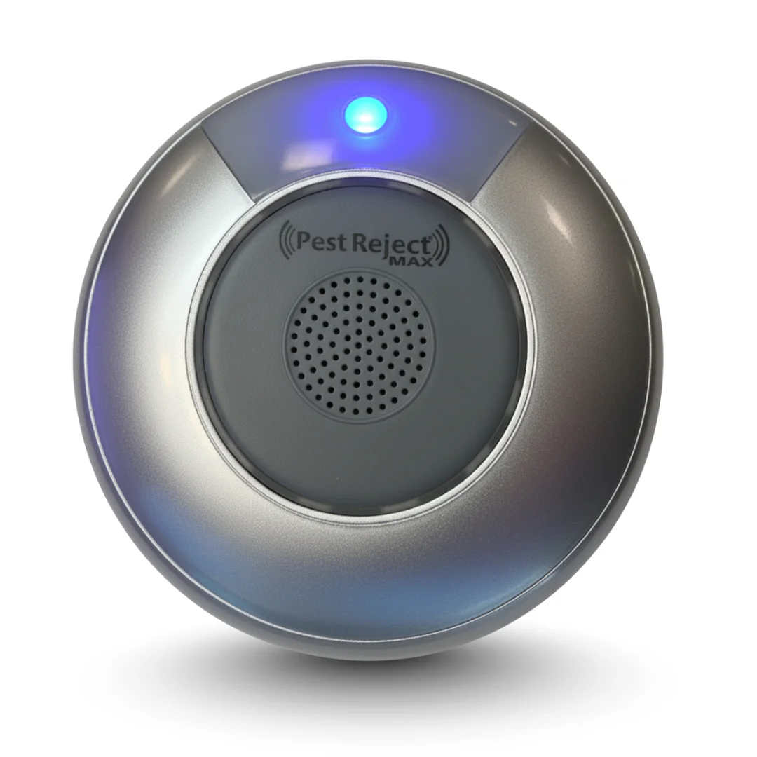 Pest Reject, Versión MAX, Repelente Efectivo plagas de Insectos y roedores, Más Potente y Más Efectivo, Tecnología Electromagnética + Ultrasonido