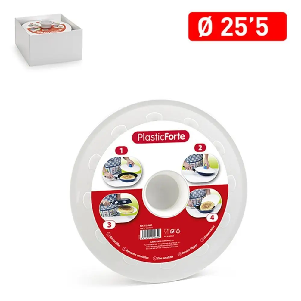 Giratortillas 25,5 cm blanco