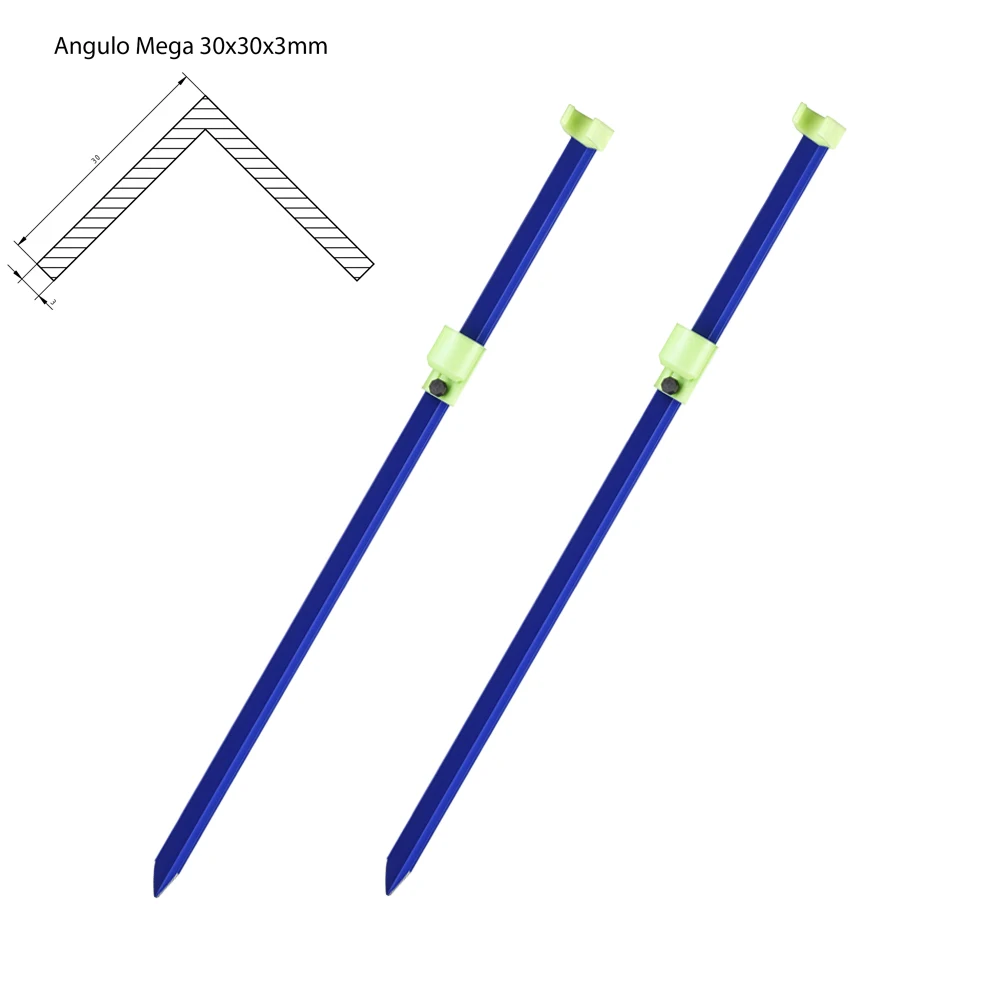 Pescabarato 2013 Soporte Caña de Pesca para Surfcasting - Modelo: Soporte Caña Mega - Horquilla y Vaso Fosforescente - Lote de 2 Unidades