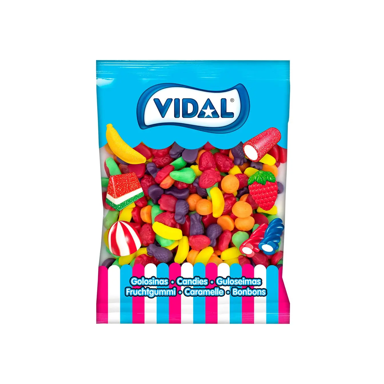 Vidal. Mini Frutitas Jelly. Bolsa de 1kg