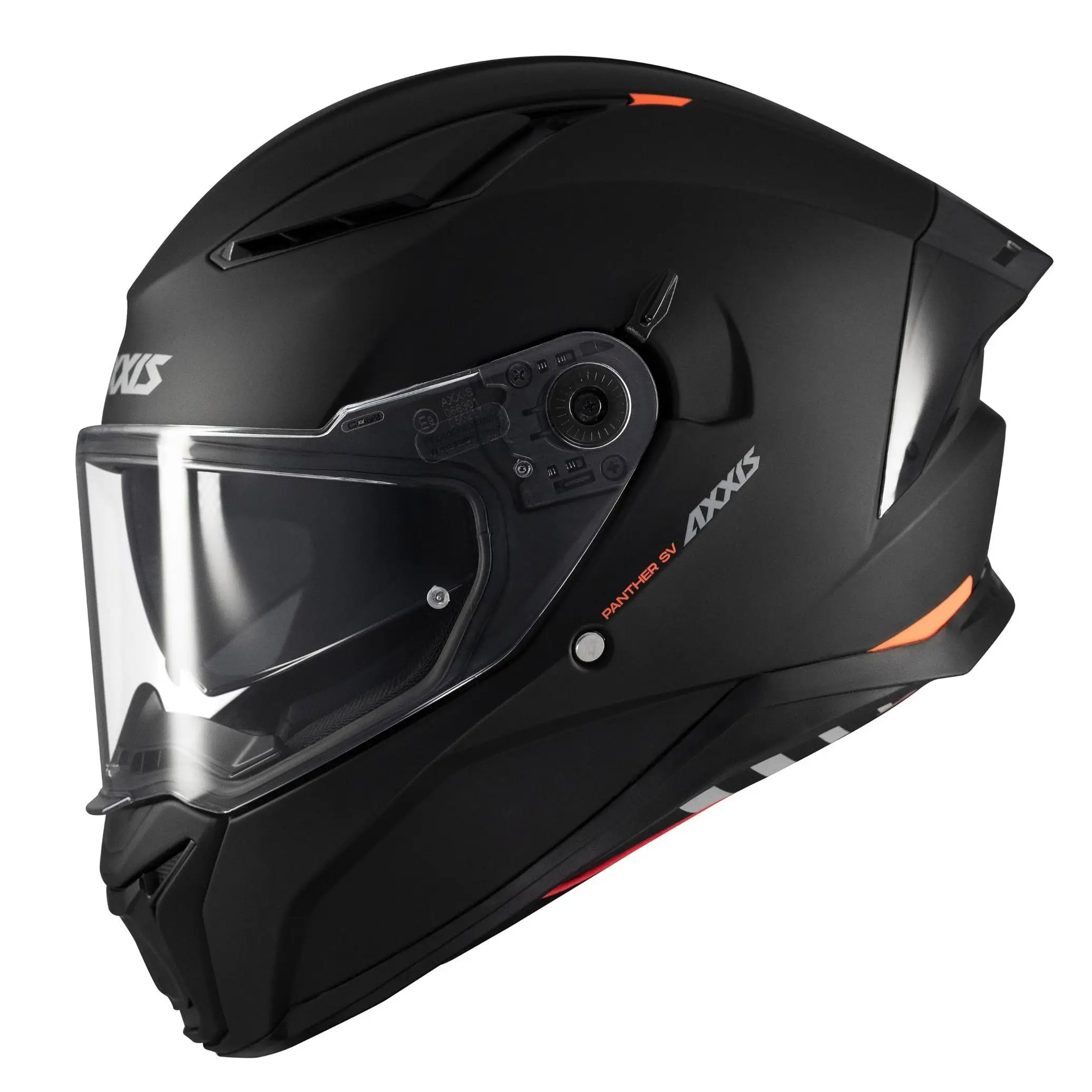 Full-length motorcycle helmet AXXIS PANTHER SV adult SOLID black COLOR matte