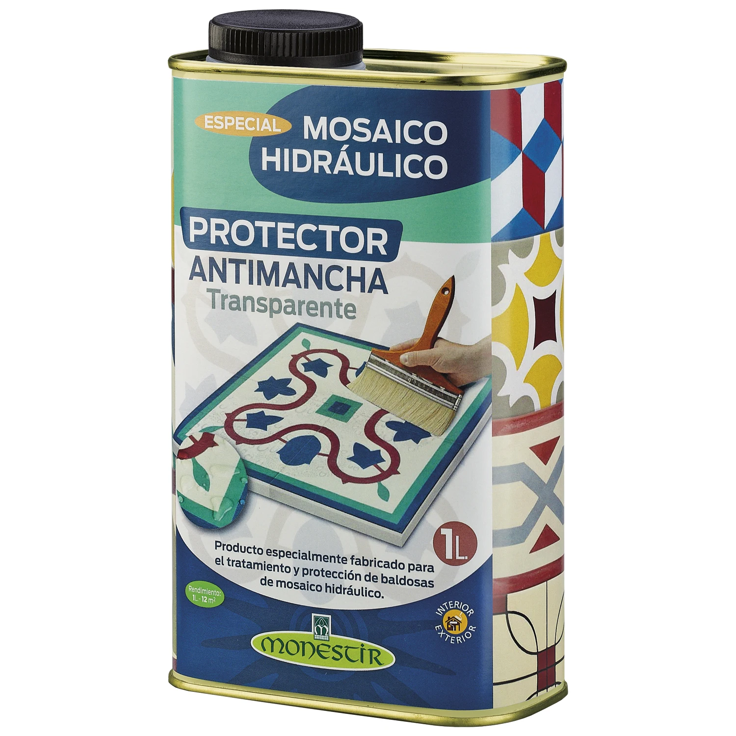 Monestir Protector Antimanchas Transparente para Baldosas de Mosaico Hidráulico