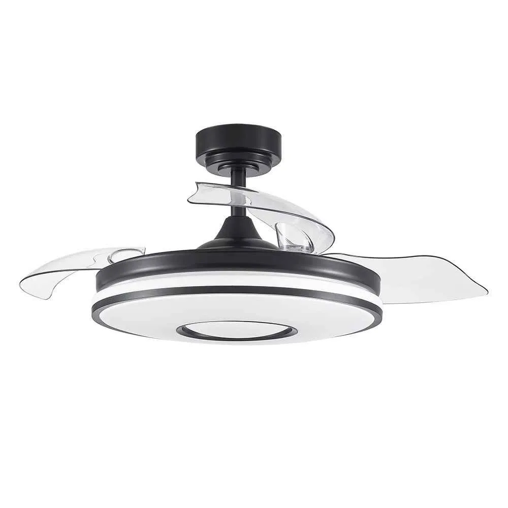 Akunadecor – Ventilador Dc Dani L Negro Led Integrado Cct Y Memoria Color