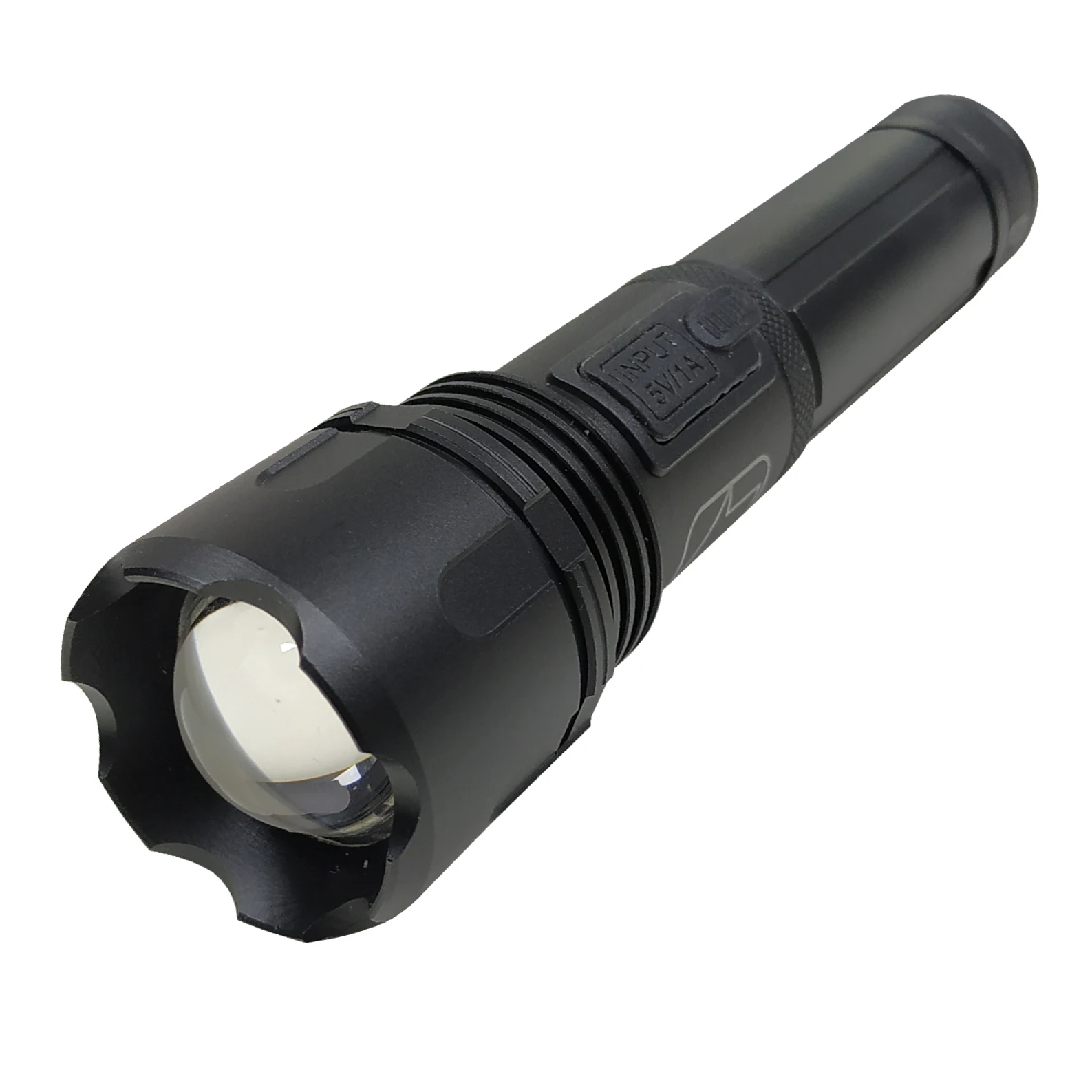 Torcia LED ricaricabile USB ATOMANT LED con zoom, batteria 18650 ad alta potenza e lunga durata, 5 modalità di illuminazione, impermeabile IPX4, ideale per uso tattico, lavoro, campeggio,
