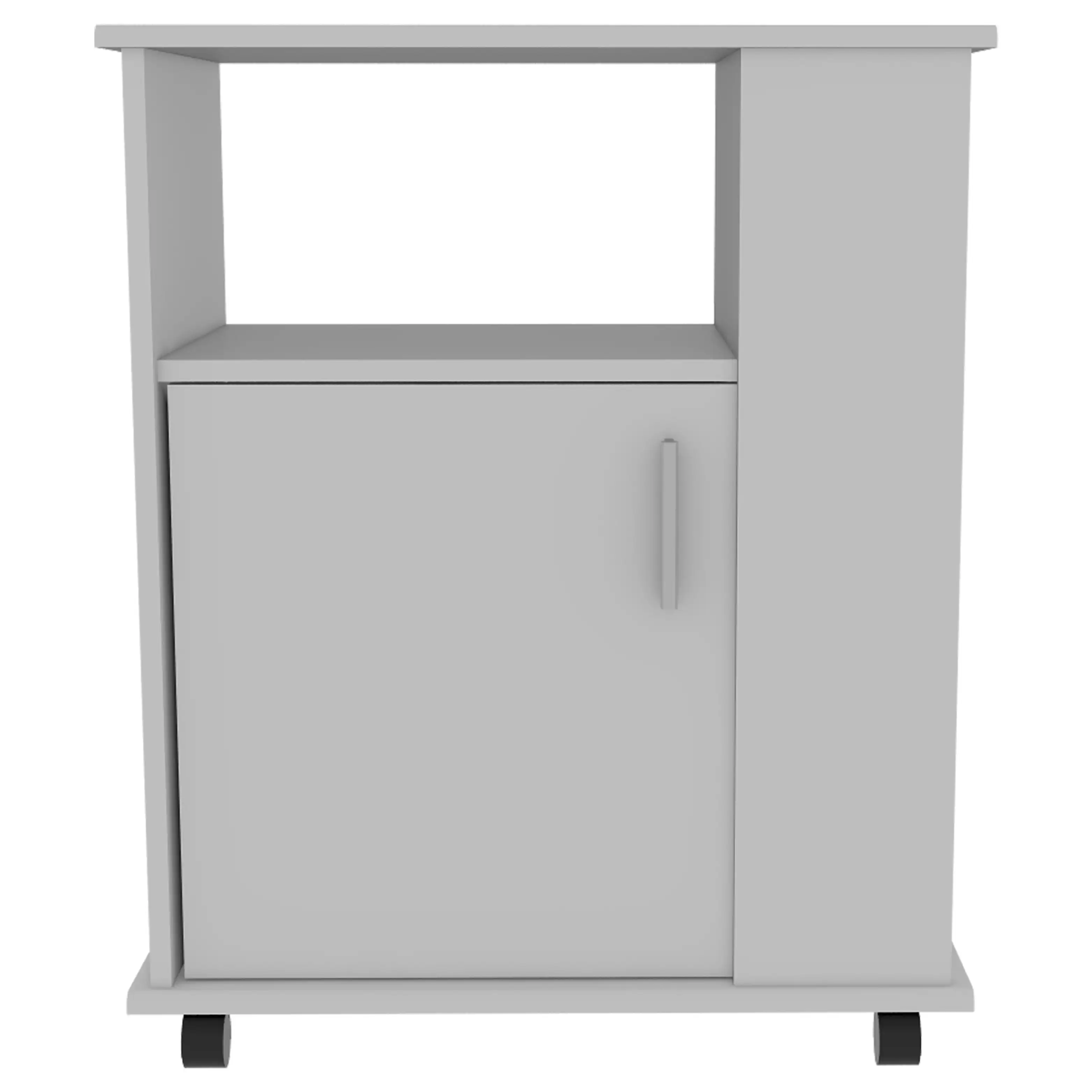 TUHOME Armario inferiror Lower para microondas en melamina con gabinete y 4 estantes