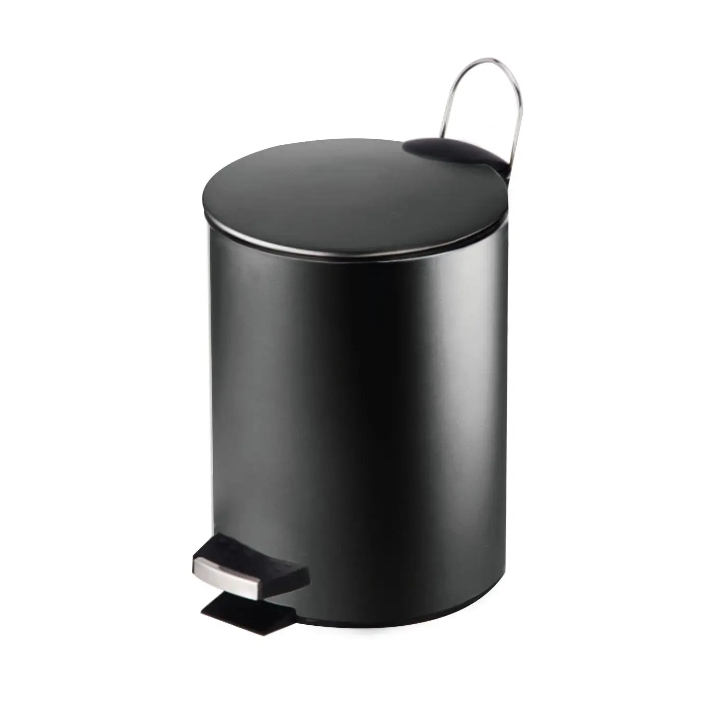 3L Metal Lid Bathroom Trash Bin for Kitchen Room Bathroom