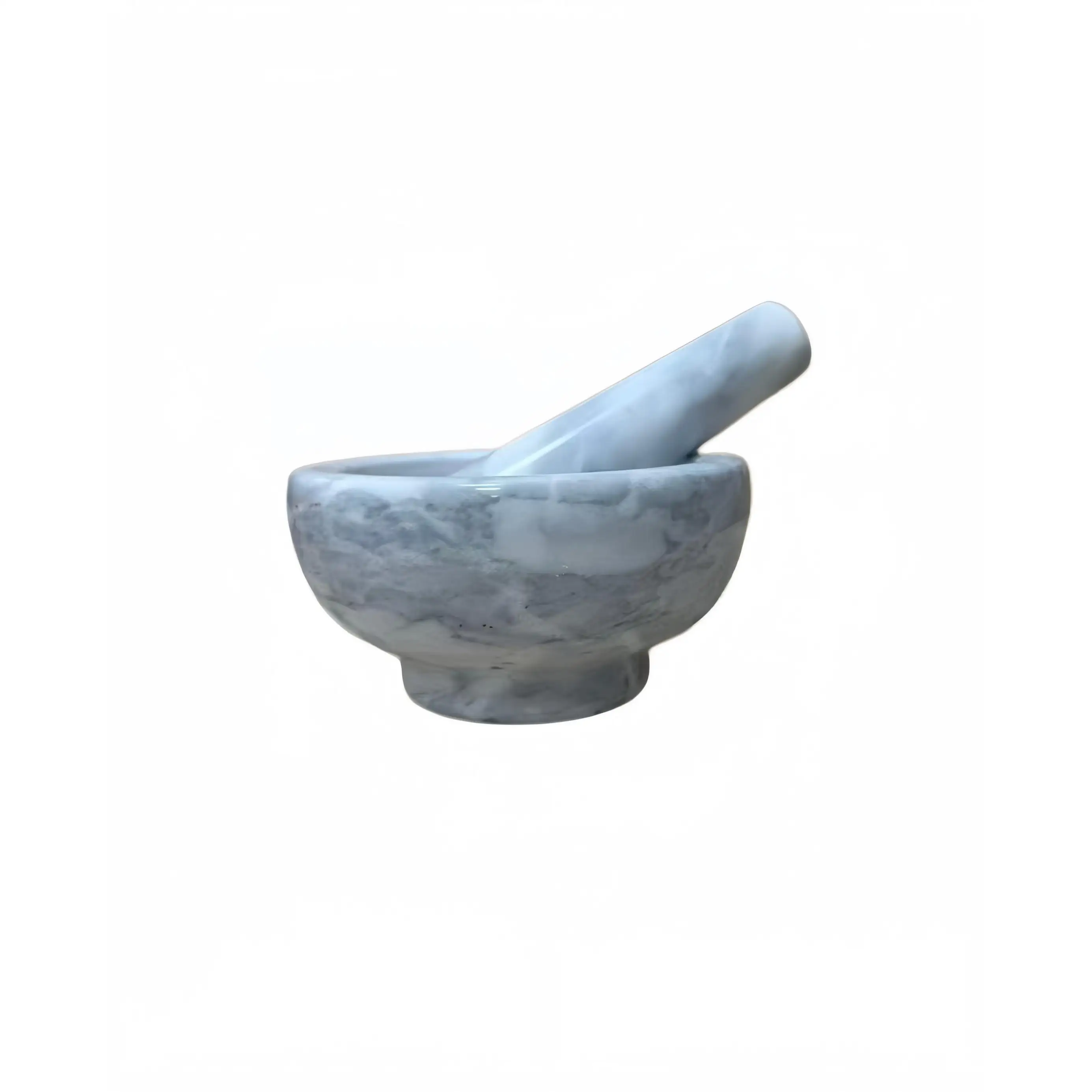 STARLEY-MORTERO MARMOL 11X6CM,mortero de mármol blanco para moler especias, ajo, nueces, hierbas, pesto