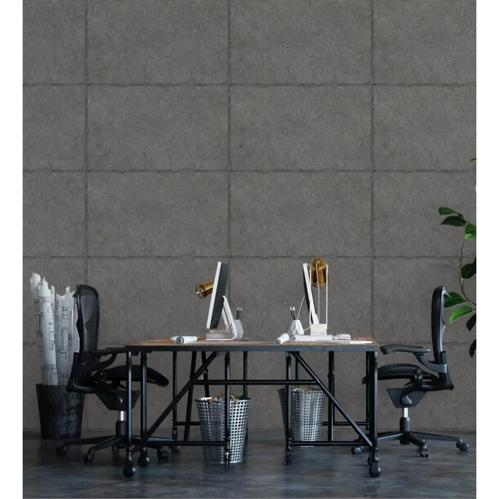 ¿Qué es el papel de pared lavable de bloques de concreto con relieve de 681688 y por qué es ideal para tu hogar?