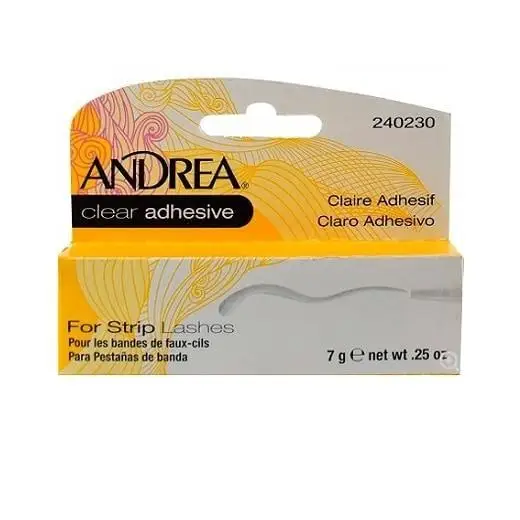 Adhesive false eyelashes clear 7 gr Andrea