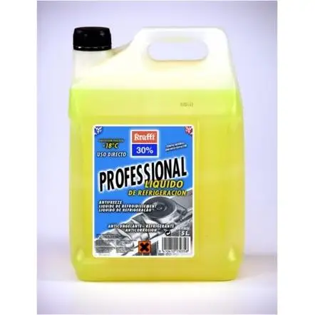 Anticongelante Refrigerante 30% Amarillo Protección a -18ºC Krafft 5 Litros