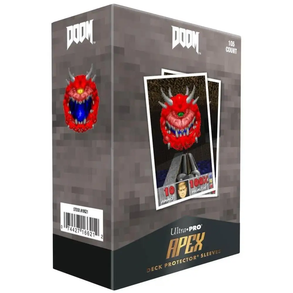 Fundas estándar 105ct Apex Deck Protector Sleeves Cacodemon para Bethesda Doom - Ultra Pro