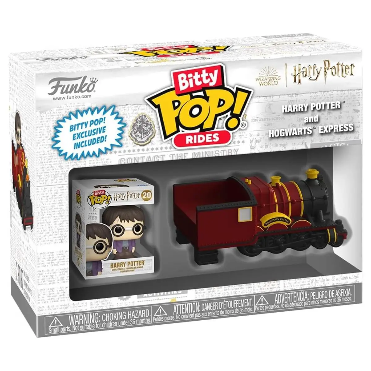 FUNKO BITTY POP! RIDES: HARRY POTTER - HOGWARTS EXPRESS, 83622, TIENDA CON LICENCIA OFICIAL, ENVÍO URGENTE EN PENÍNSULA 24-48 HORAS, MAGO, MAGIA, HOGWARDS