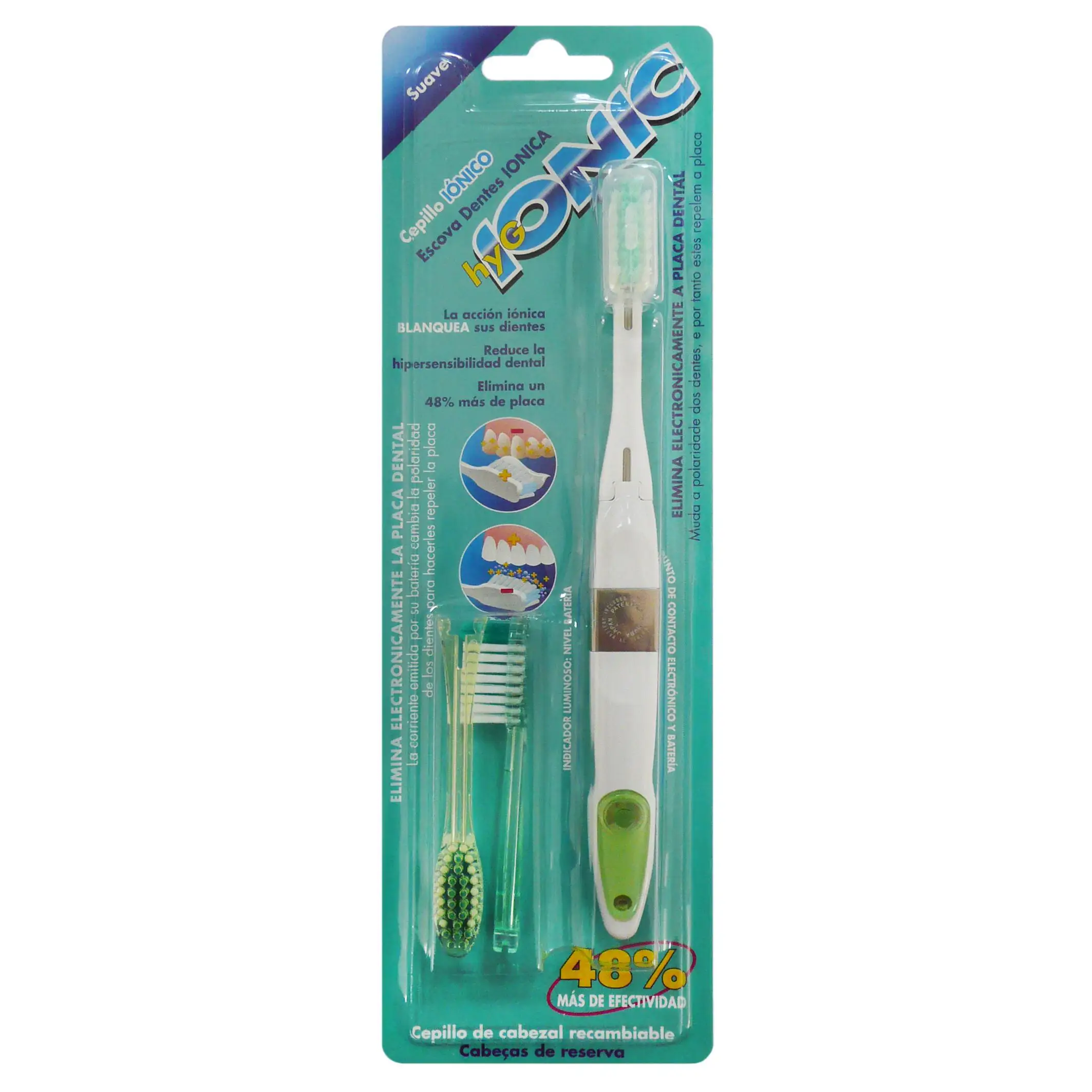 Cepillo Dental Foramen Iónico Blanqueador con Acción Iónica - IONIC. con cabezal recambiable