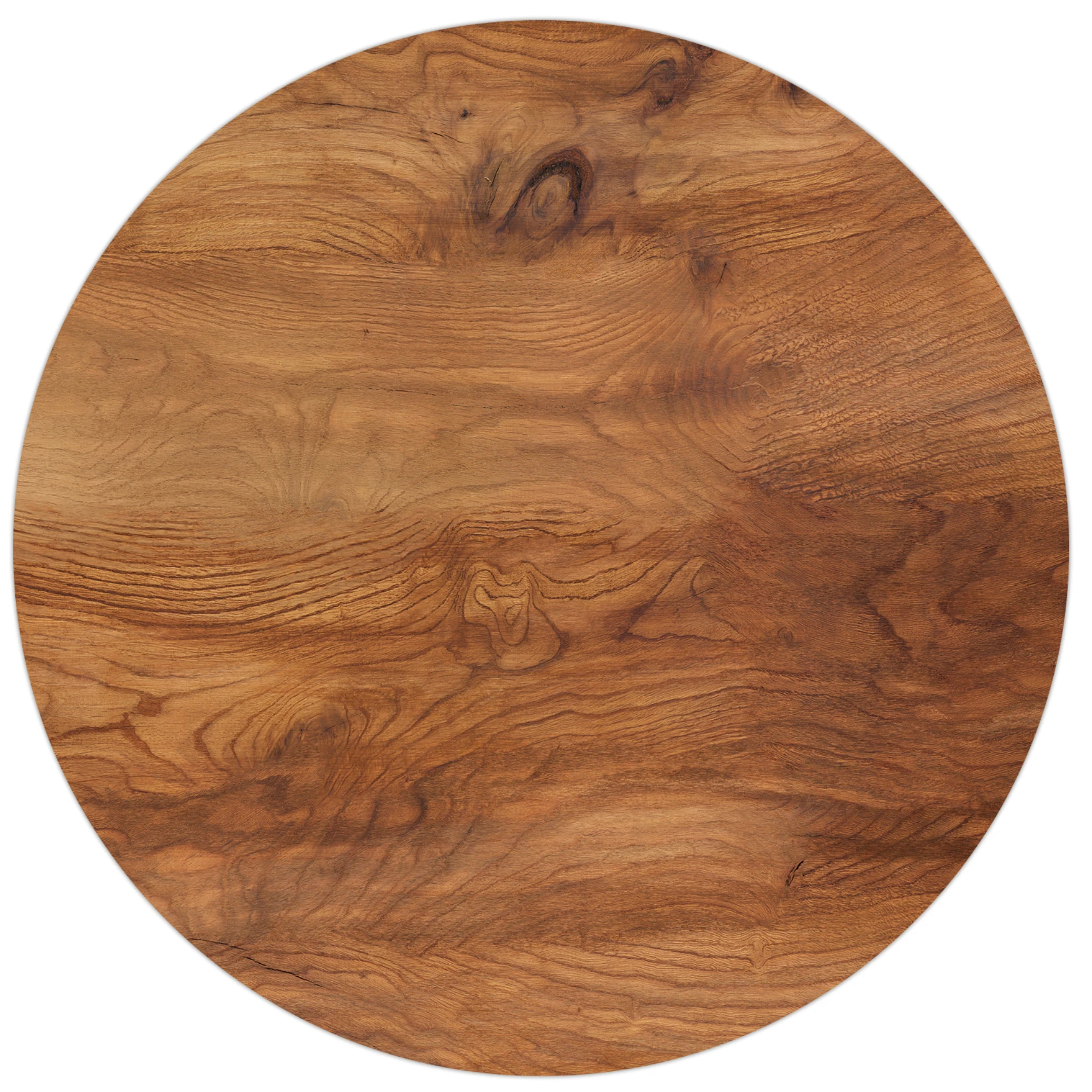 VINILIKO, set de 4 individuales de mesa Madera cerezo  4u-[Diam] 40 cm