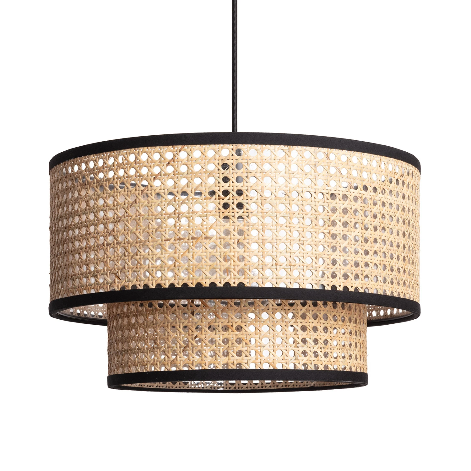 Ledkia Lámpara Colgante Ratán ILUZZIA - Diseño Natural y Resistente