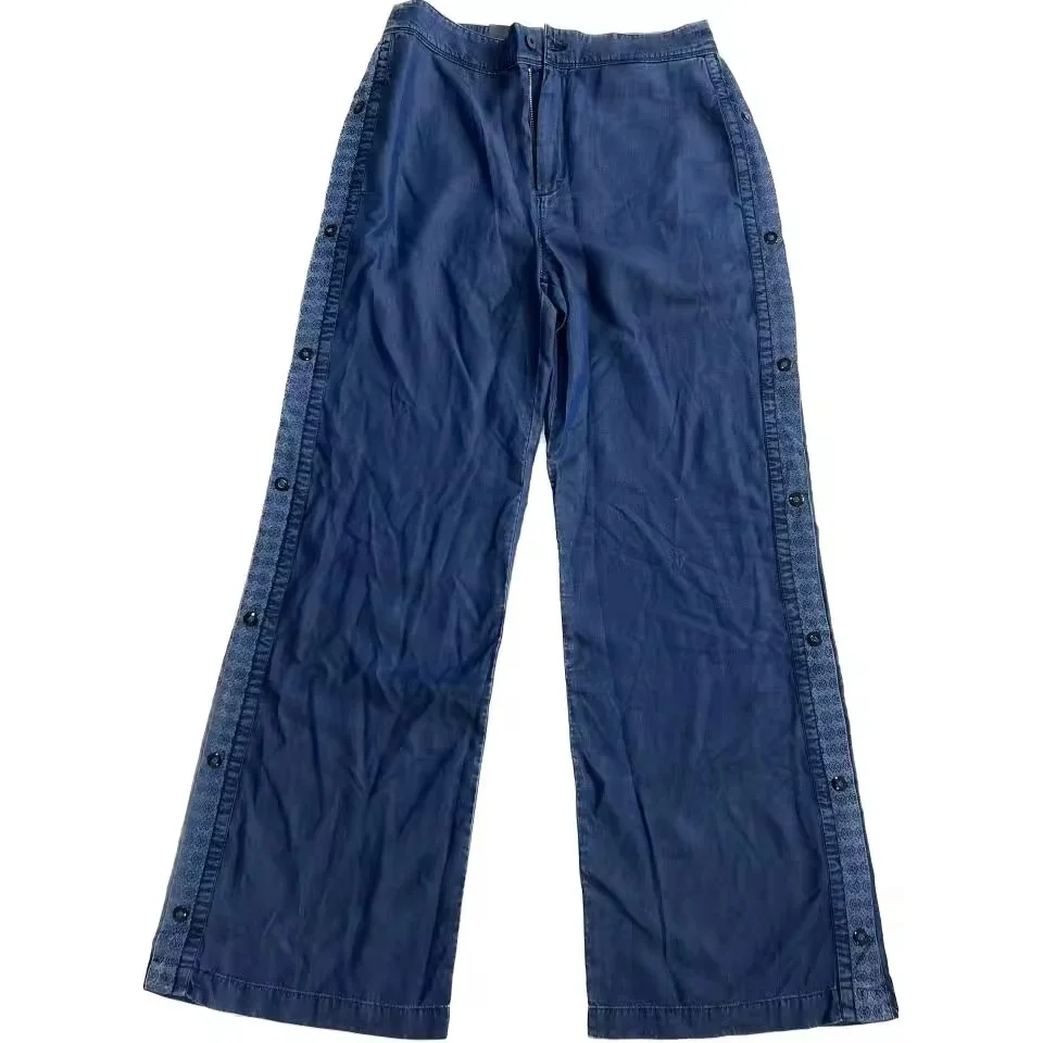 SALSA JEANS Pantalón ligero 100% Lyocell para mujer con botoneras en los laterales