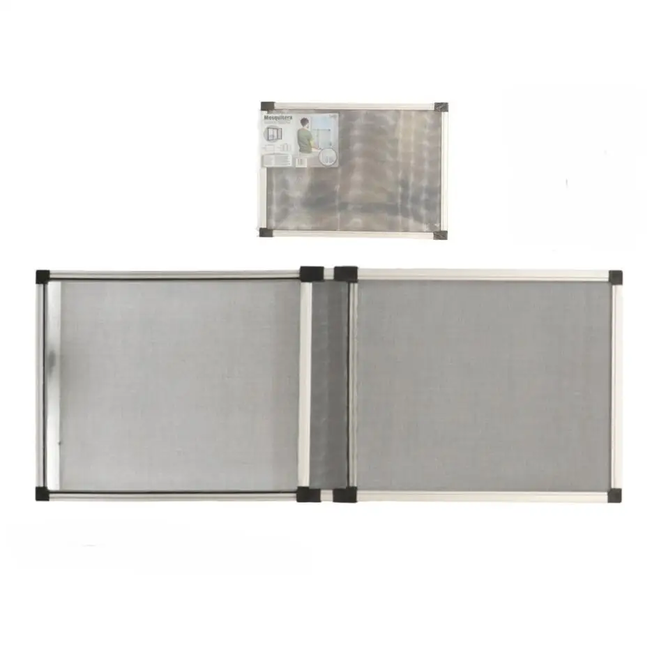 Gerimport Mosquitera marco aluminio extensible 50x35 cm decoración ventanas